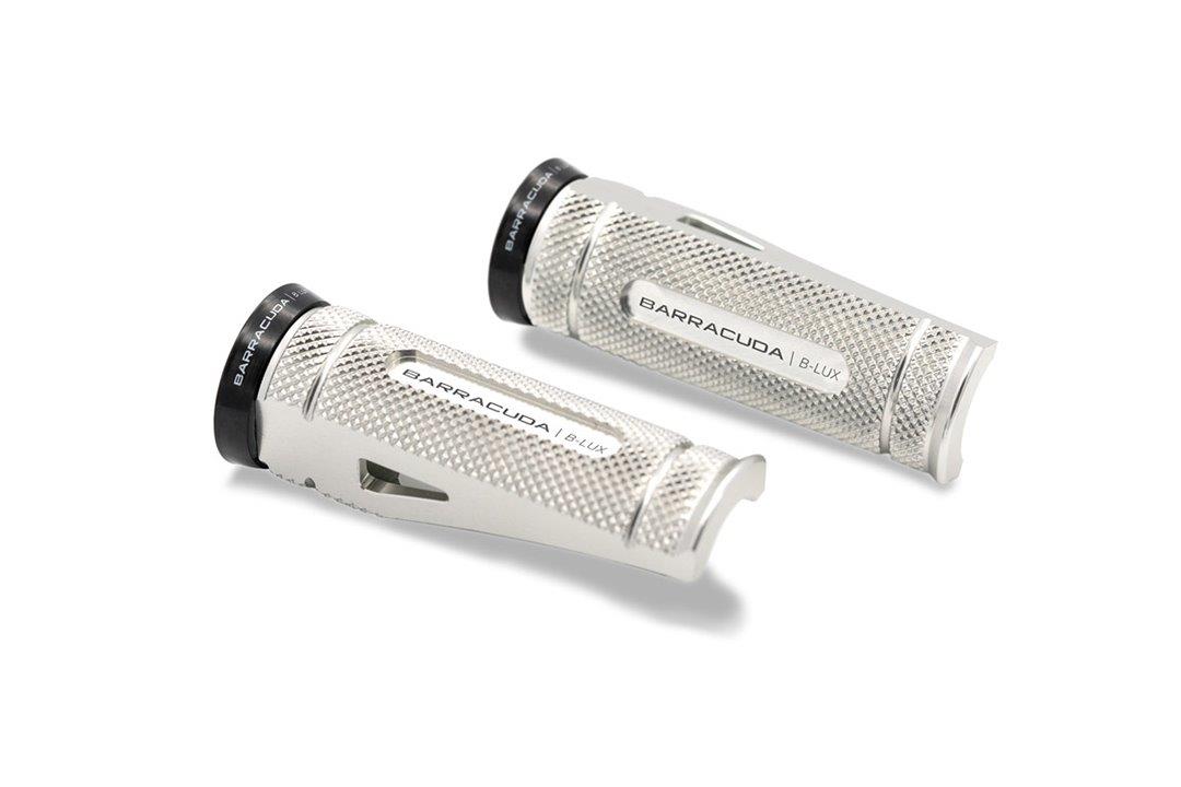 Barracuda footrest set silver