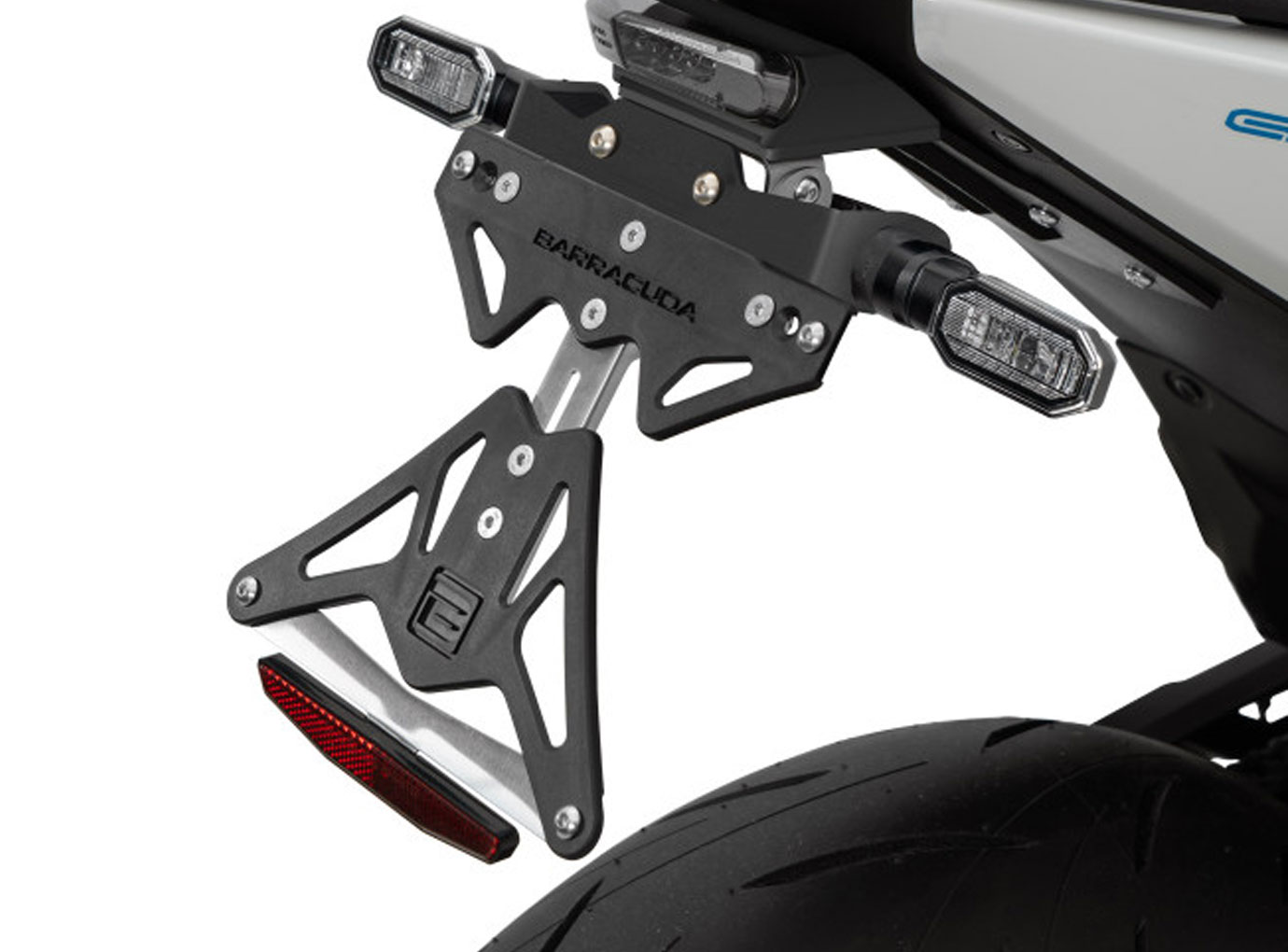 Barracuda license plate holder Suzuki GSX-8S for oem turn signals