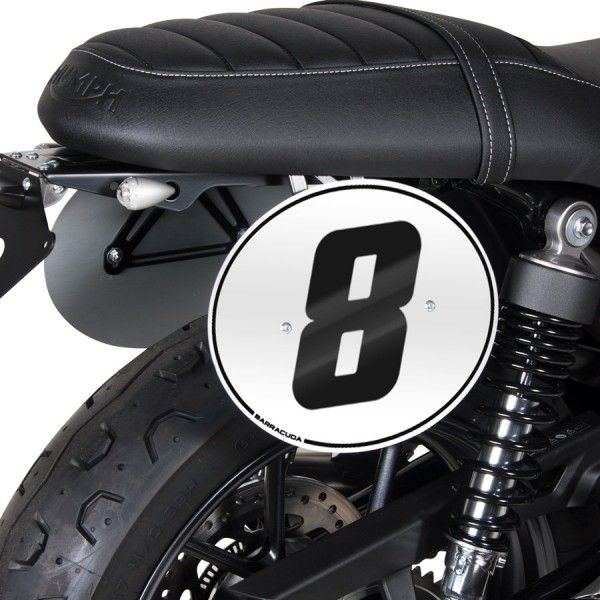 Barracuda number plate set side Triumph Street Twin from 2016