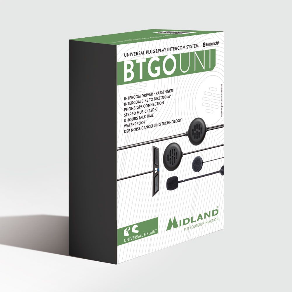 Midland BT GO Uni Single motorcycle intercom system