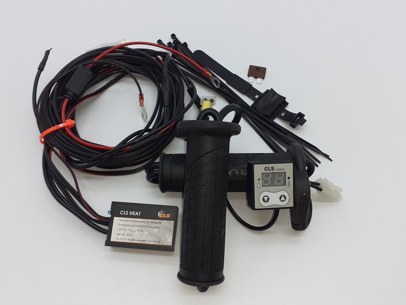 CLS Motorcycle Heated grips with Digital Display 120mm