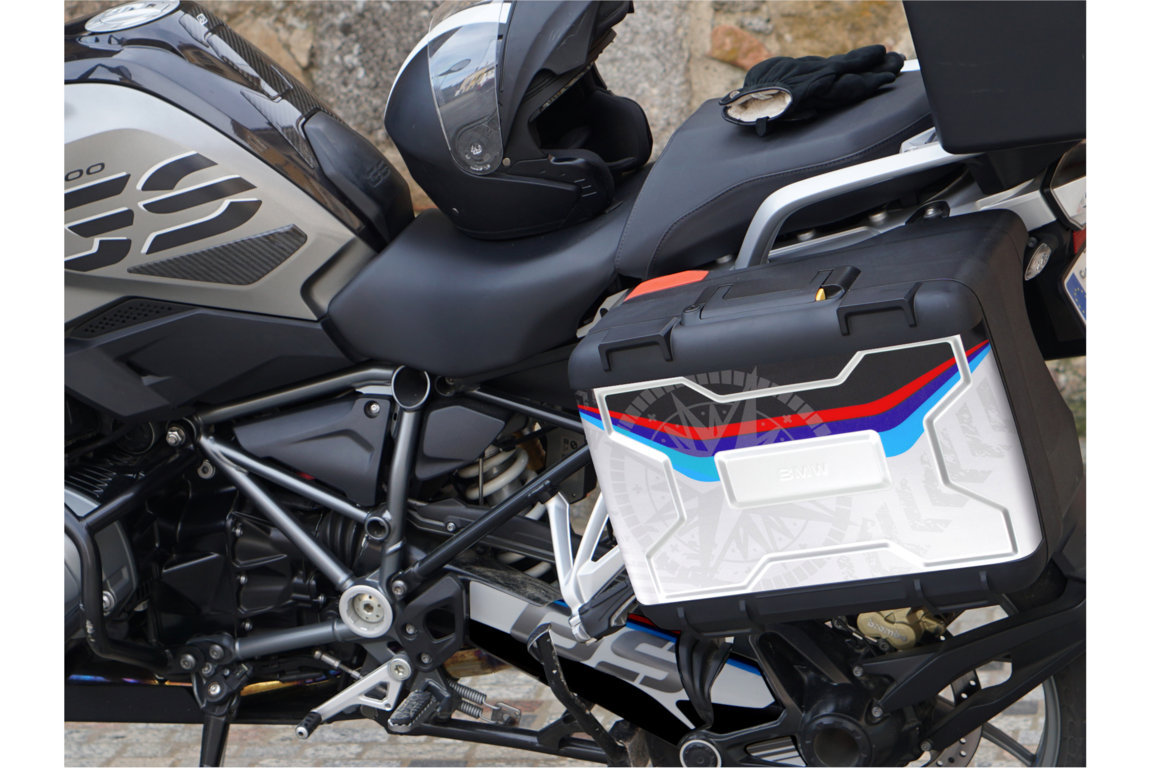 Puig Side Case Sticker Navigator BMW Vario Side Case For BMW R 700 / 750 / 800 / 850 / 1200 / 1250 GS Models