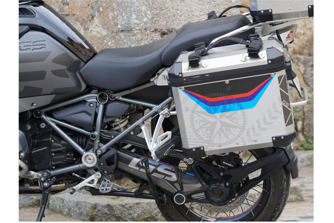 Puig Side Case Sticker Navigator BMW Adventure Side Case For BMW R 700 / 750 / 800 / 850 / 1200 / 1250 GS Models