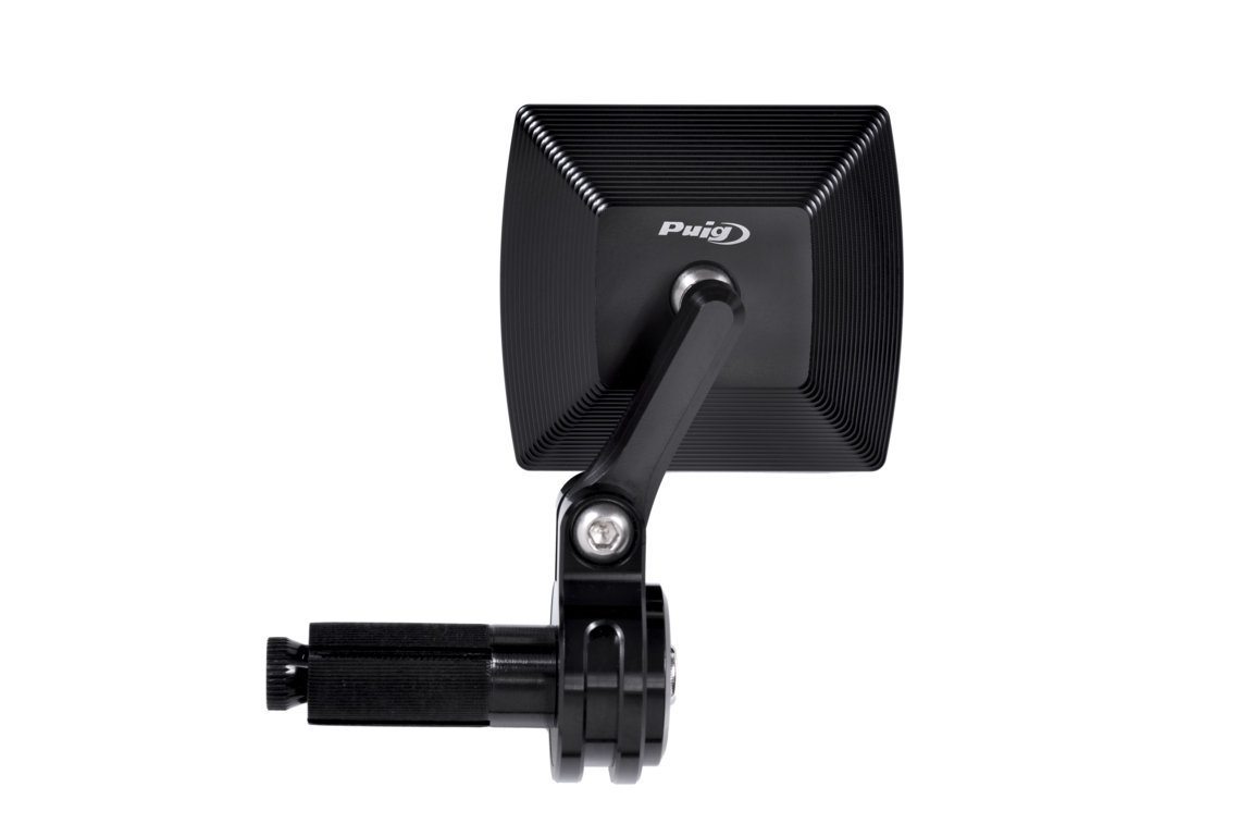 Puig Aluminum Handlebar End Mirror Monaco Black