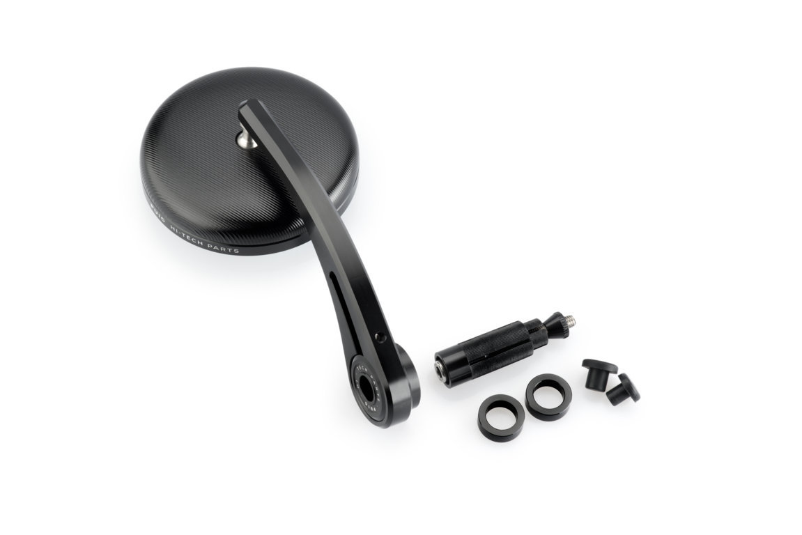 Puig Aluminum Handlebar End Mirror Grand Tracker Black