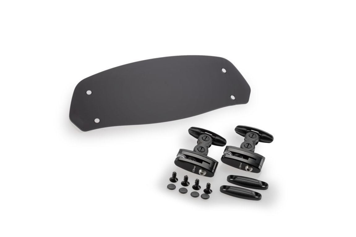 Puig Adjustable Windshield Spoiler Clip-On Dark Tinted 277 x 100 MM