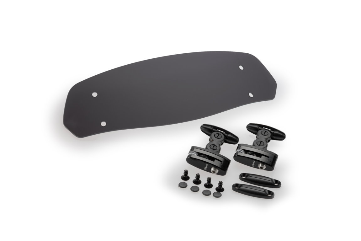 Puig Adjustable Windshield Spoiler Clip-On Dark Tinted 325 x 102 MM