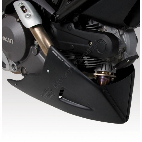 BARRACUDA Engine spoiler Ducati MONSTER 696 / 796 Monster black unpainted