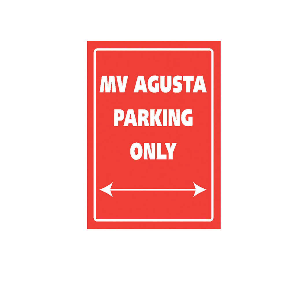 Parking sign Beware Biker Bitch