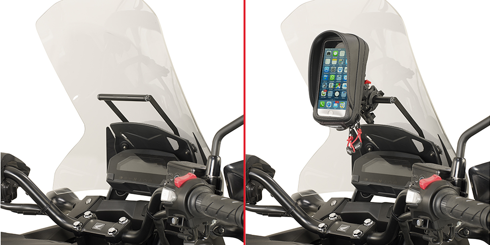 Givi FB1146 beugel voor monteren van GPS of smartphonehouder op Honda NC750X vanaf 2016 t/m 2017