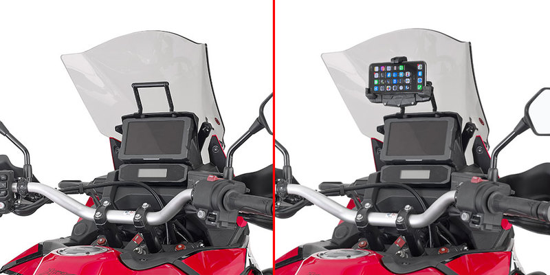 Givi FB1179 beugel voor monteren van GPS of smartphonehouder op HONDA CRF1100L africa twin 2020 t/m 2023