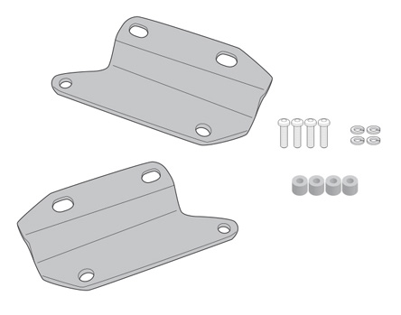 Givi 6419KIT Front Mount TE6419 Side Bag Brackets Triumph Trident 660 From 2021