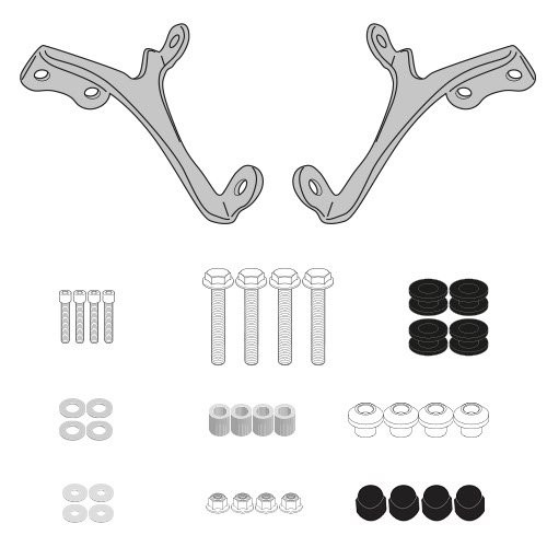 Givi Mounting kit A8401A for 8401A windshield HARLEY SPORTSTER S 1250 from 2021 to 2022