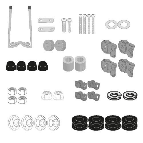Givi Mounting kit A9400A For mounting D1181ST Windshield SUNRA ROBO-S from 2021 to 2025