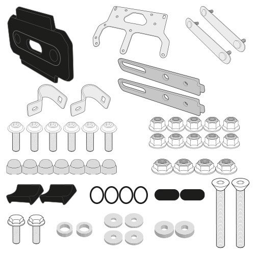 Givi handguards HP1121B for HONDA CB500X from 2013 to 2018