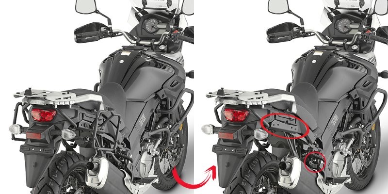 Givi PL3112 Monokey Side Case Rack Suzuki DL650 V-strom from 2017 to 2022