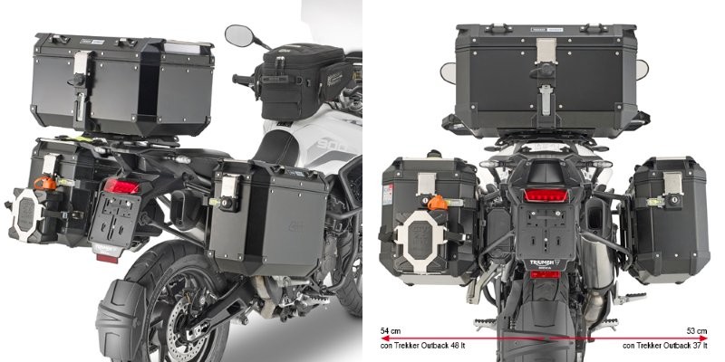 Givi PLO6425CAM Side Case Rack Trekker Outback Triumph Tiger 900 from 2024