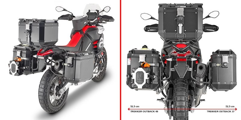 Givi PLO6710CAM Side Case Rack Trekker Outback APRILIA TUAREG 660 from 2021