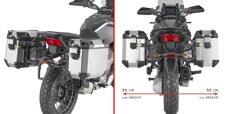 Givi PLO8208CAM Side Case Rack Trekker Outback Moto Guzzi Stelvio from 2024