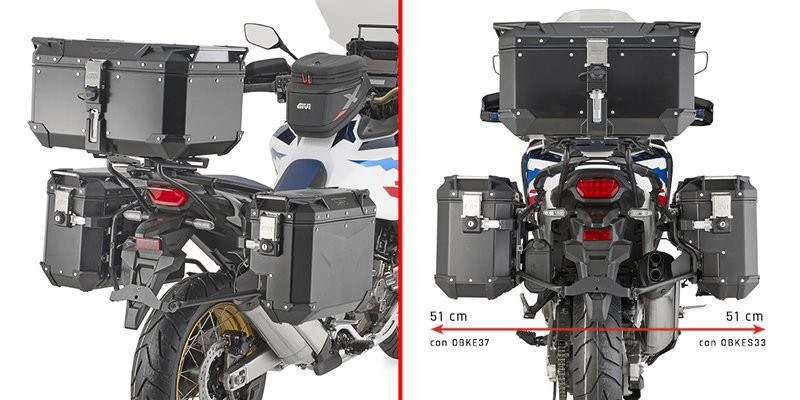 Givi PLOS1178CAM Side Case Rack Trekker Outback Evo Honda Crf1100L Africa Twin from 2020 to 2023