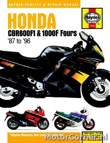 Workshop manual Haynes Honda CBR600F and CBR1000F (87-96)