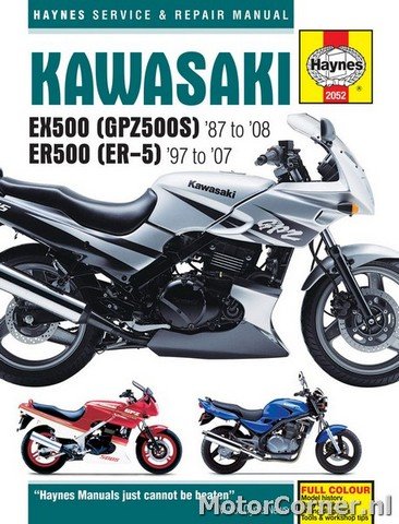 Workshop manual Haynes Kawasaki EX500, ER500, GPZ500S