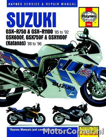 Workshop manual Haynes Suzuki GSX-R and GSX-F models 1985 to 1992
