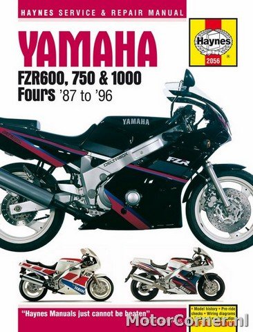 Workshop manual Haynes Yamaha FZR600, FZR750 & FZR1000 1989 to 1996