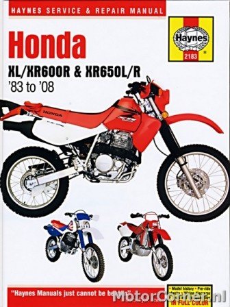 Workshop manual Haynes Honda XL600R, XR600R and XR650L / R 1983 to 2008