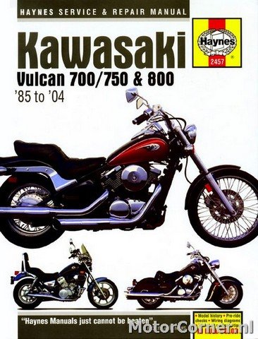 Workshop manual Haynes Kawasaki VN700, VN750 & VN800 Vulcan
