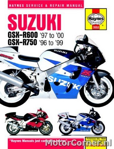 Workshop manual Haynes Suzuki GSX-R600, GSX-R750 1996 to 2000