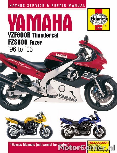 Workshop manual Haynes Yamaha YZF600R Thundercat and FZS600 Fazer (96-03)