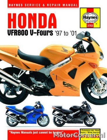 Workshop manual Haynes Honda VFR800F 1997 to 2001