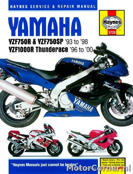 Workshop manual Haynes Yamaha YZF750R and YZF1000R Thunderace (93-00)