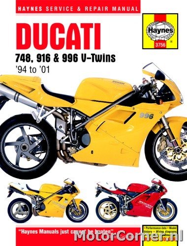 Workshop manual Haynes Ducati 748, 916 and 996 (94-01)