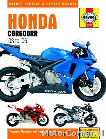 Workshop manual Haynes Honda CBR600RR 2003 to 2006