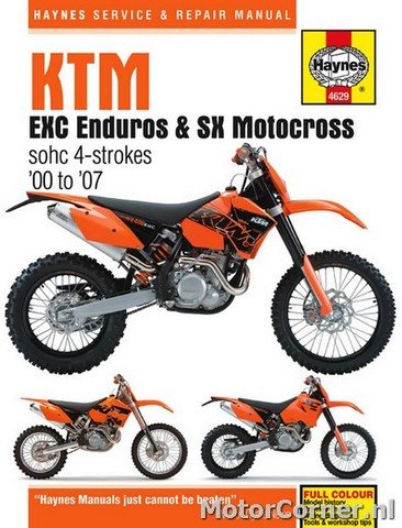 Workshop manual HAYNES KTM 250, 400 and 520 EXC SX 2002 to 2007
