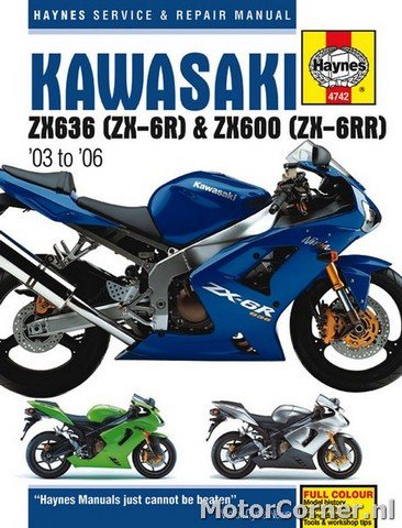 Workshop manual Haynes Kawasaki ZX-6R ZX636 2003 to 2006