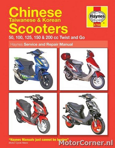 Workshop manual Haynes CHINESE TAIWANESE & KOREAN SCOOTERS