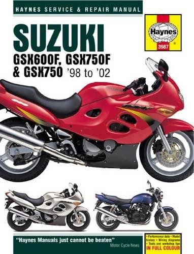 Workshop manual Haynes SUZUKI, GSX600F, GSX750F and GSX750 (3987)