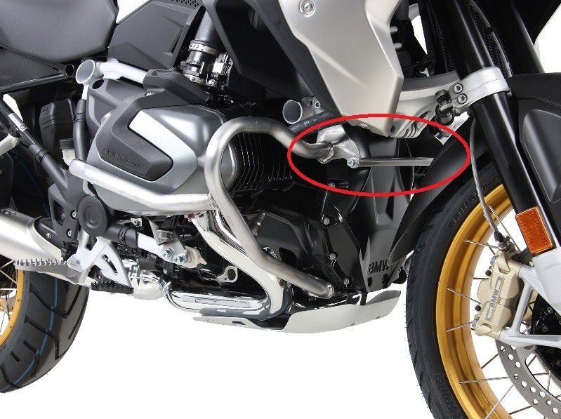 Hepco&Becker Crash bar connecting bracket black BMW R1250R from 2019