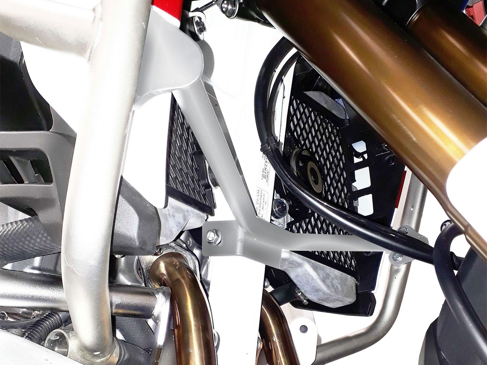 Hepco&Becker Crash bar reinforcement bracket silver for Honda CRF1000L Africa Twin Adventure Sport from 2018 to 2019