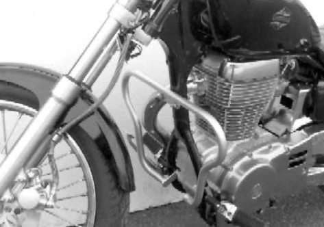 Hepco&Becker Crash bar chrome for Suzuki LS650 from 1986 to 2000