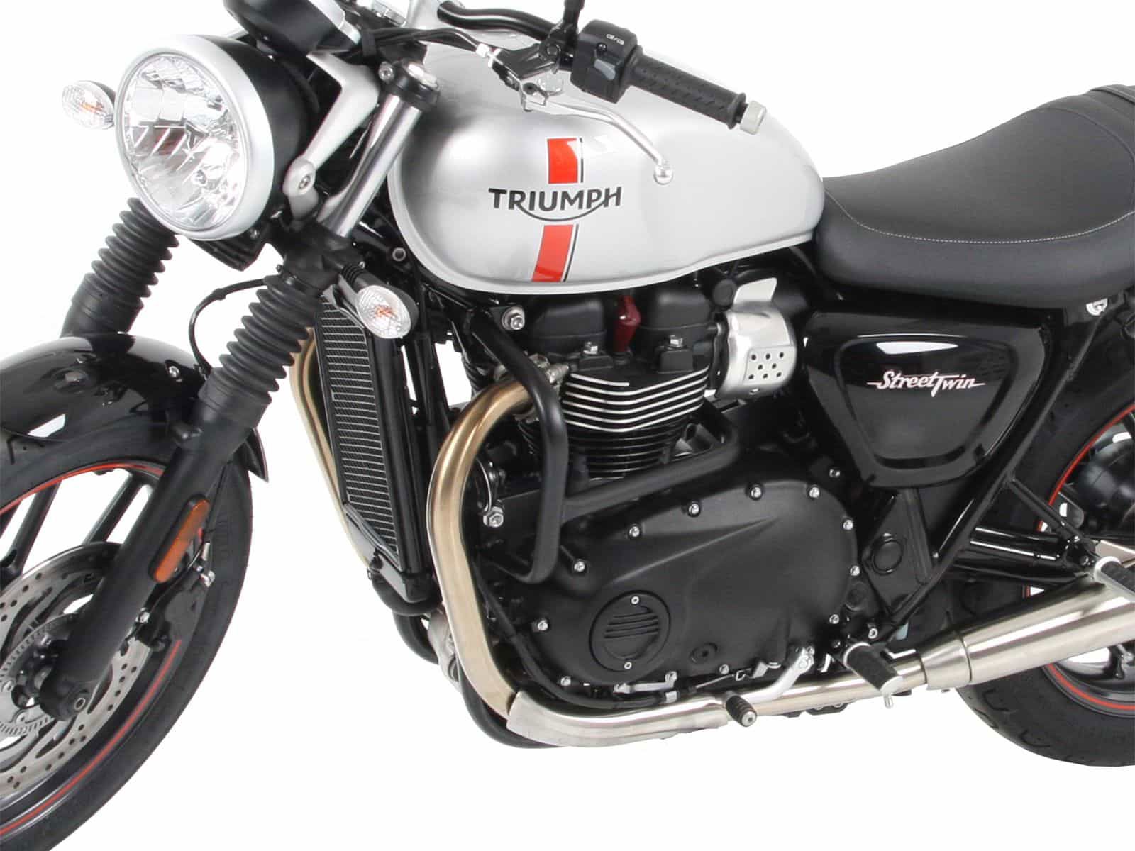 Hepco&Becker Crash bar black for Triumph STREET TWIN from 2016 to 2022 / SPEED TWIN 900 from 2023