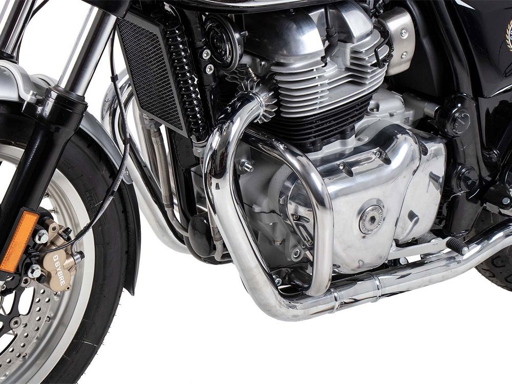 Hepco&Becker Crash bar chrome for Royal Enfield Interceptor from 2018 to 20 / Continental 650/GT from 2019