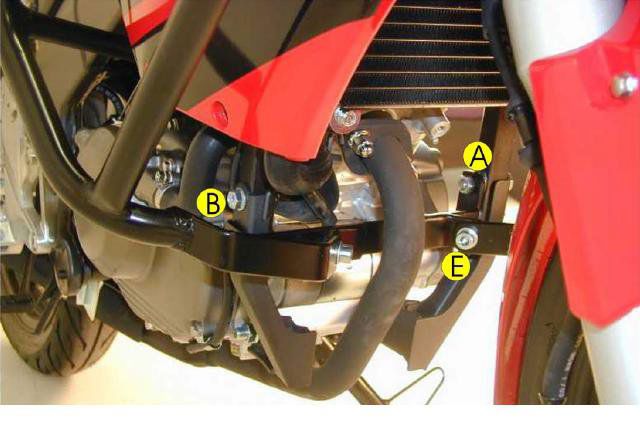 Hepco&Becker Crash bar black for Honda CBR125R from 2007 to 2010