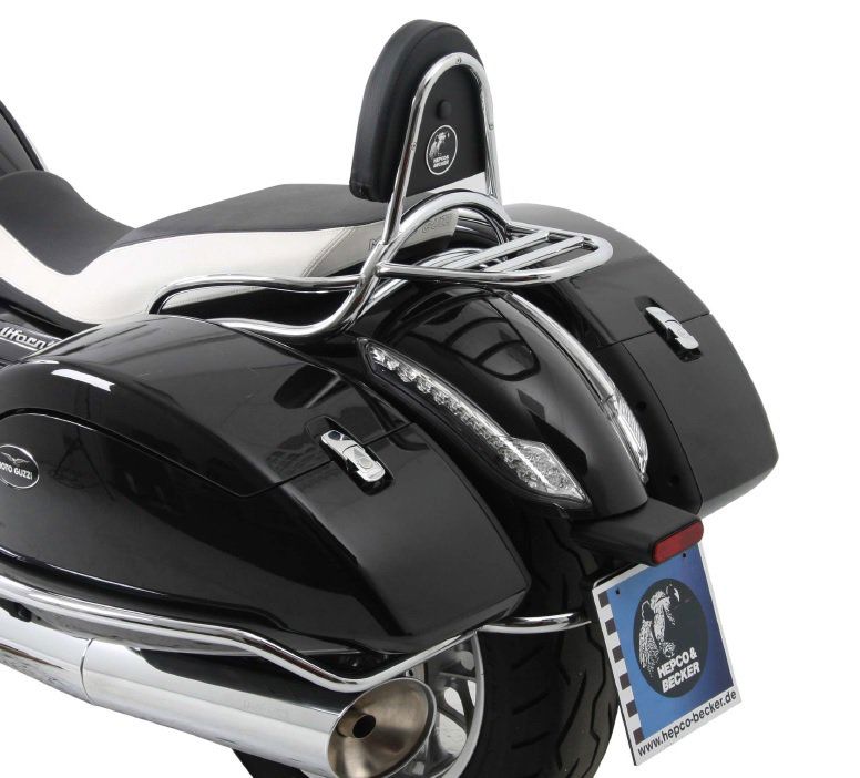 Hepco&Becker Sissybar without rack chrome for Moto Guzzi California 1400 Custom / Touring from 2013 to 2016