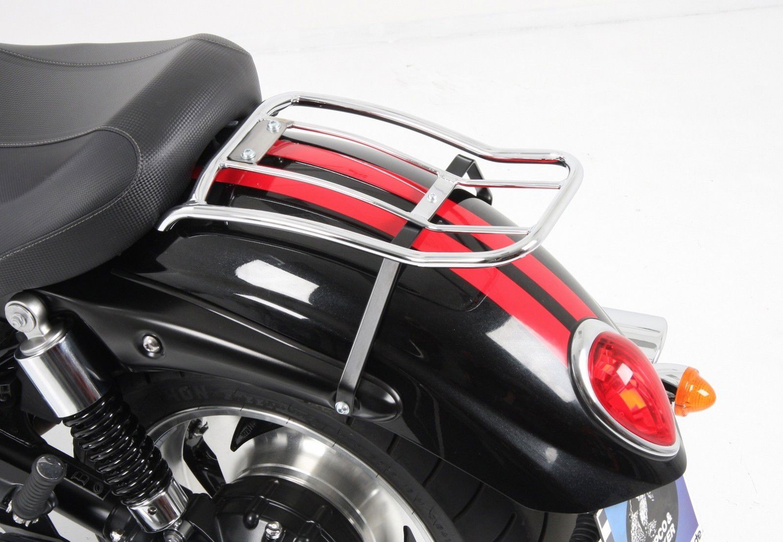 Hepco&Becker Solorack without backrest chrome Triumph Rocket III Classic from 2006 and Roadster from 2011