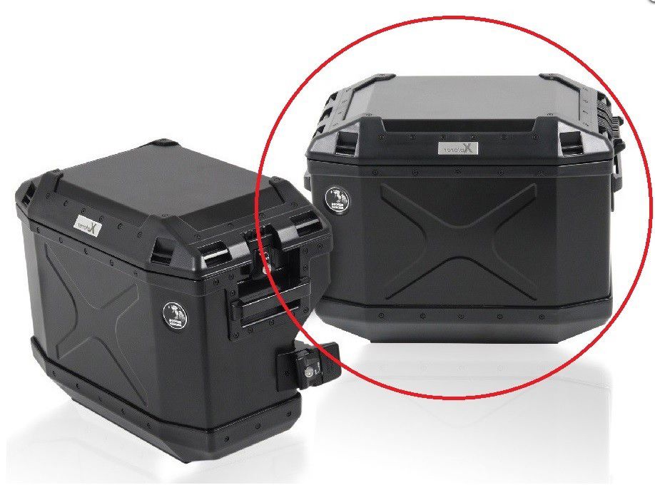 Hepco&Becker Xplorer side case right black 40 liters for Cutout case set