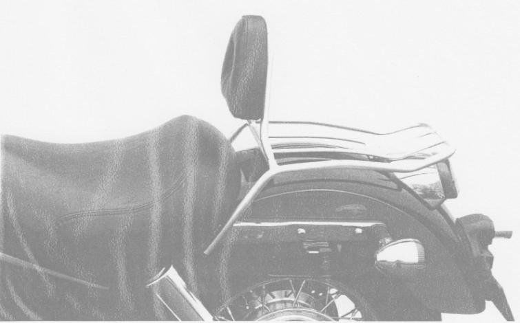 Hepco&Becker Solorack with backrest chrome for Honda VT1100C2